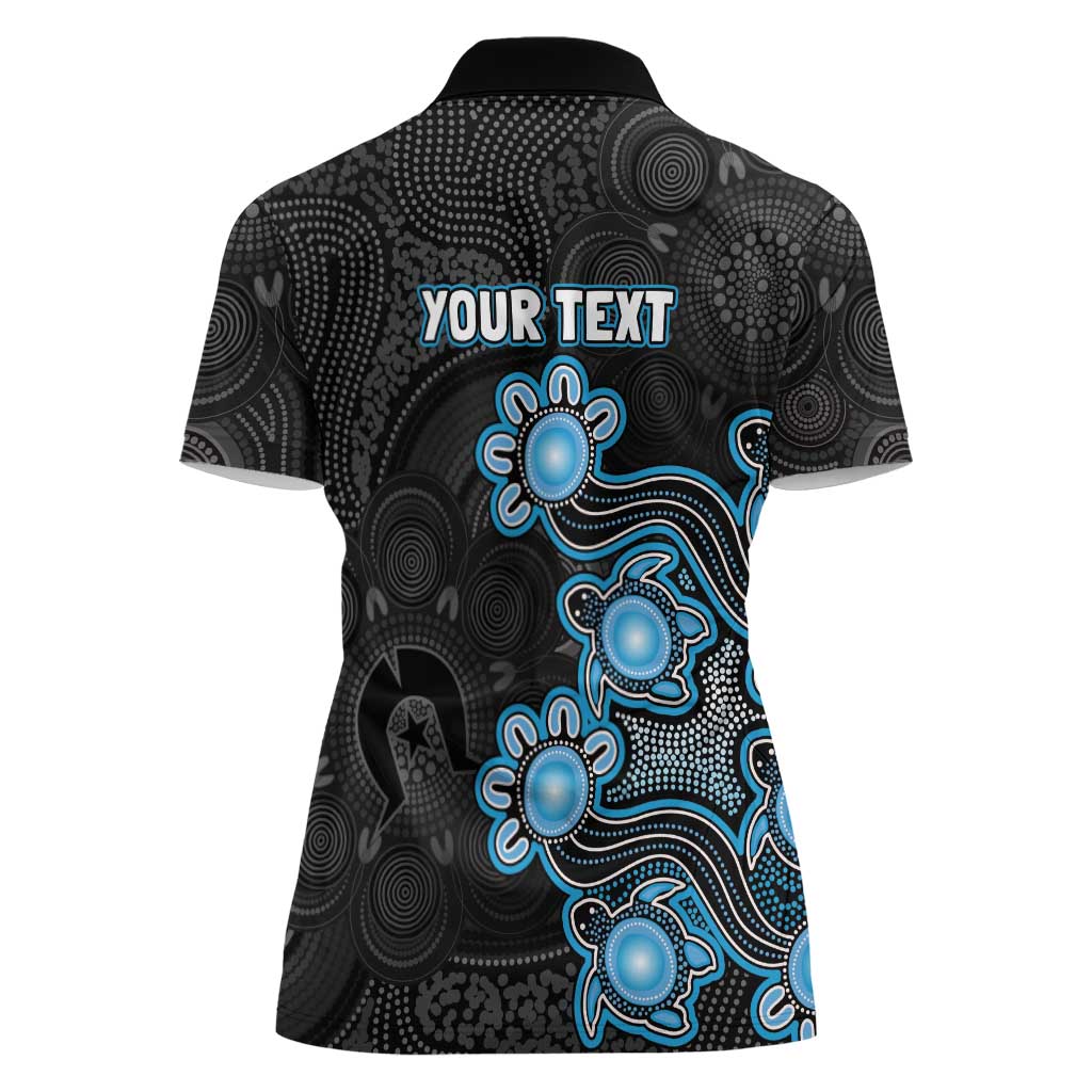 Personalised Adelaide Strikers NAIDOC Week 2026 Women Polo Shirt Sea Turtles Aboriginal Art