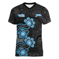 Personalised Adelaide Strikers NAIDOC Week 2026 Women V-Neck T-Shirt Sea Turtles Aboriginal Art