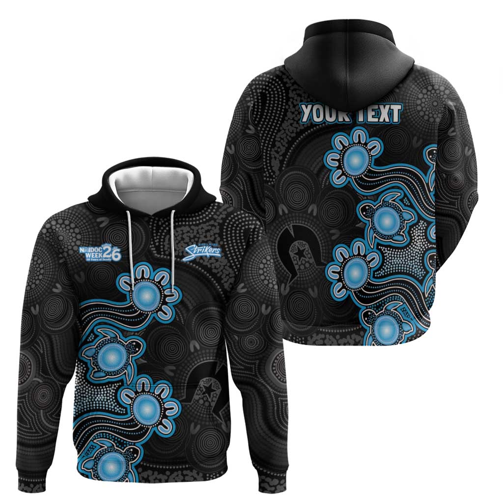 Personalised Adelaide Strikers NAIDOC Week 2026 Zip Hoodie Sea Turtles Aboriginal Art