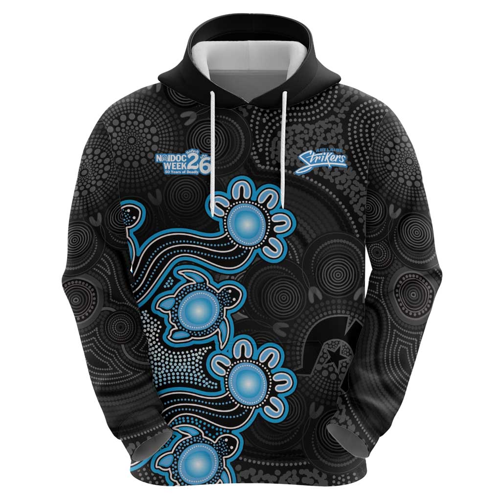 Personalised Adelaide Strikers NAIDOC Week 2026 Zip Hoodie Sea Turtles Aboriginal Art