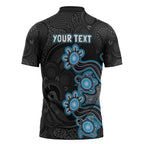 Personalised Adelaide Strikers NAIDOC Week 2026 Zipper Polo Shirt Sea Turtles Aboriginal Art