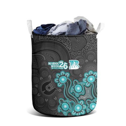 Brisbane Heat NAIDOC Week 2026 Laundry Basket Sea Turtles Aboriginal Art