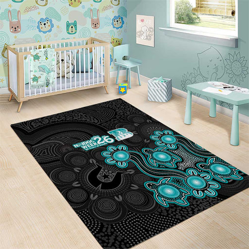 Brisbane Heat NAIDOC Week 2026 Area Rug Sea Turtles Aboriginal Art