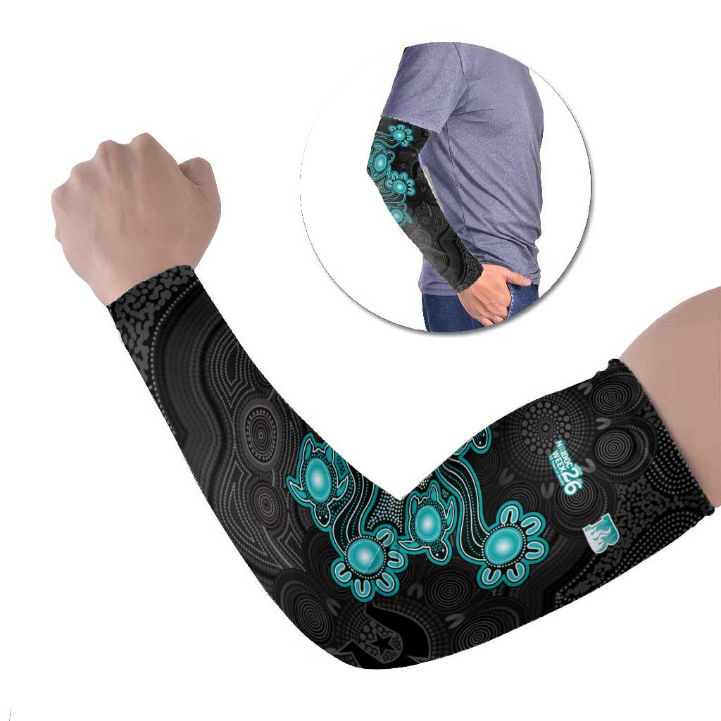 Personalised Brisbane Heat NAIDOC Week 2026 Arm Sleeves Sea Turtles Aboriginal Art