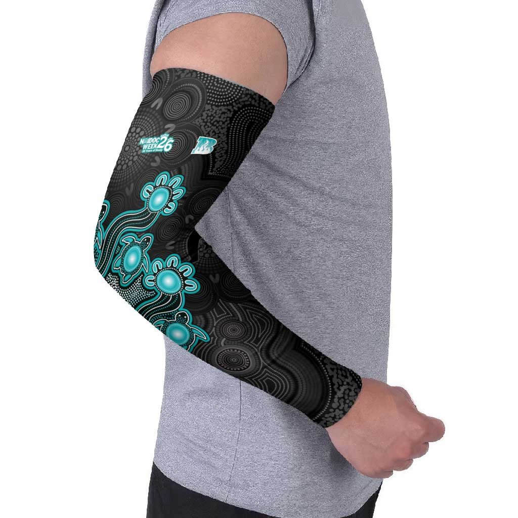 Personalised Brisbane Heat NAIDOC Week 2026 Arm Sleeves Sea Turtles Aboriginal Art