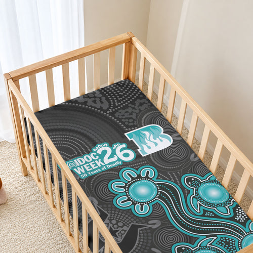 Brisbane Heat NAIDOC Week 2026 Baby Bed Cover Sea Turtles Aboriginal Art