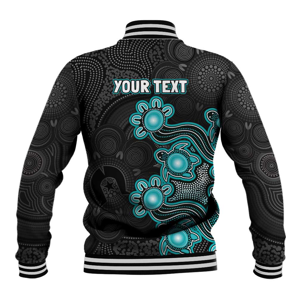 Personalised Brisbane Heat NAIDOC Week 2026 Baseball Jacket Sea Turtles Aboriginal Art