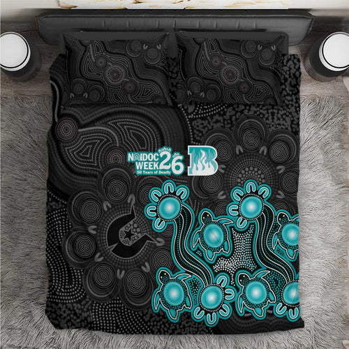 Brisbane Heat NAIDOC Week 2026 Bedding Set Sea Turtles Aboriginal Art