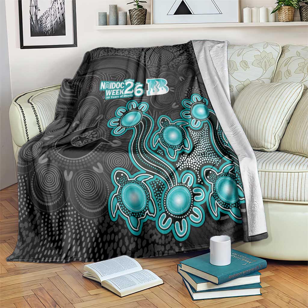 Brisbane Heat NAIDOC Week 2026 Blanket Sea Turtles Aboriginal Art