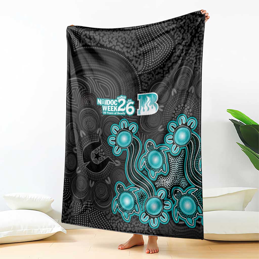 Brisbane Heat NAIDOC Week 2026 Blanket Sea Turtles Aboriginal Art