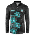 Personalised Brisbane Heat NAIDOC Week 2026 Button Sweatshirt Sea Turtles Aboriginal Art
