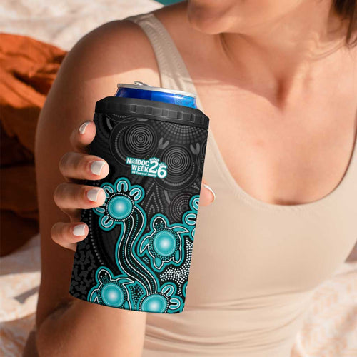 Personalised Brisbane Heat NAIDOC Week 2026 4 in 1 Can Cooler Tumbler Sea Turtles Aboriginal Art