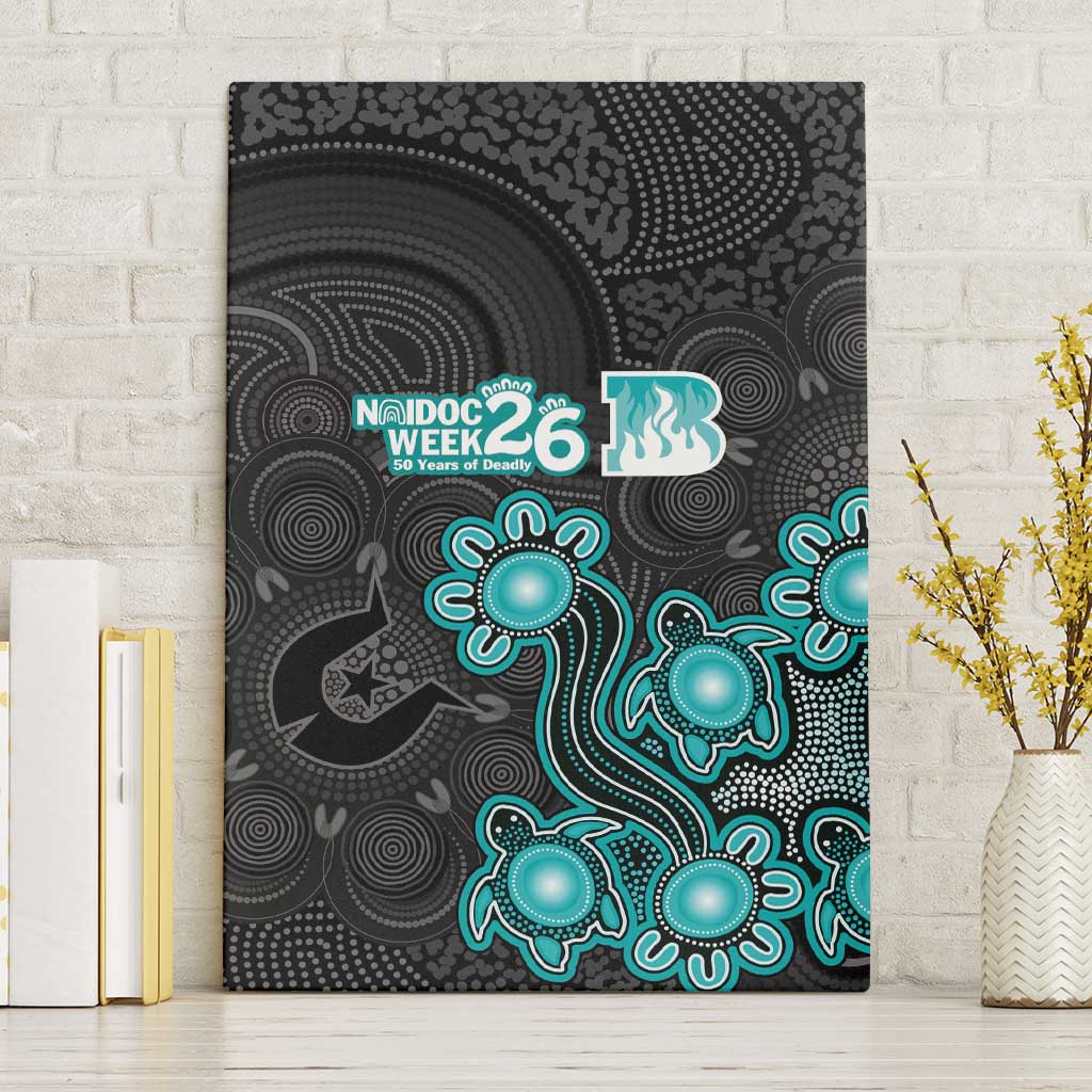 Brisbane Heat NAIDOC Week 2026 Canvas Wall Art Sea Turtles Aboriginal Art