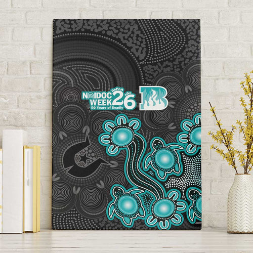 Brisbane Heat NAIDOC Week 2026 Canvas Wall Art Sea Turtles Aboriginal Art