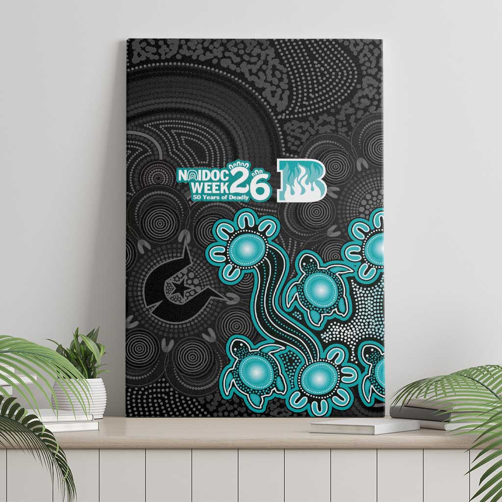 Brisbane Heat NAIDOC Week 2026 Canvas Wall Art Sea Turtles Aboriginal Art