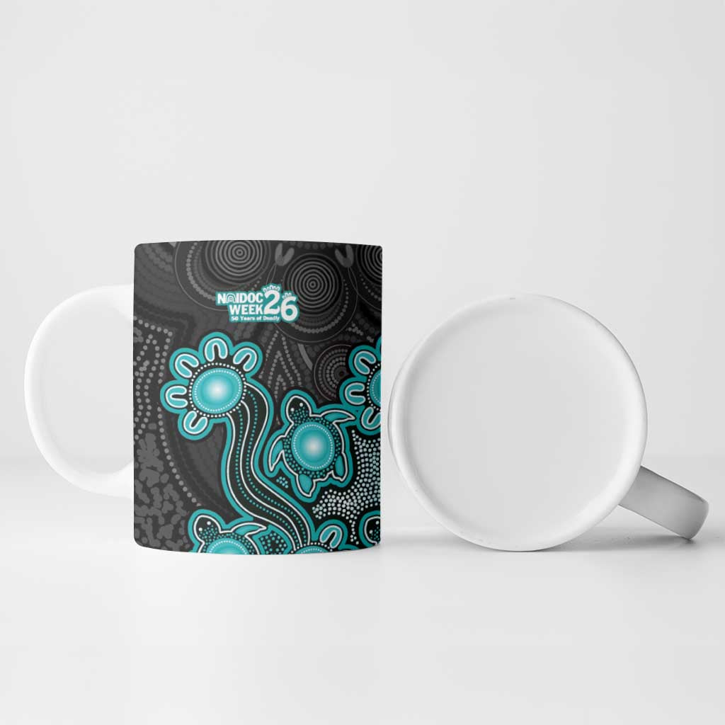 Personalised Brisbane Heat NAIDOC Week 2026 Ceramic Mug Sea Turtles Aboriginal Art