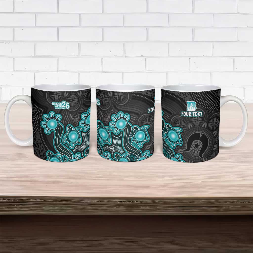 Personalised Brisbane Heat NAIDOC Week 2026 Ceramic Mug Sea Turtles Aboriginal Art