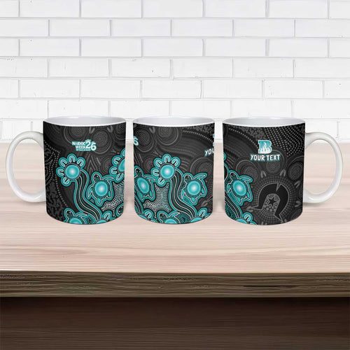 Personalised Brisbane Heat NAIDOC Week 2026 Ceramic Mug Sea Turtles Aboriginal Art