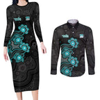Personalised Brisbane Heat NAIDOC Week 2026 Couples Matching Long Sleeve Bodycon Dress and Long Sleeve Button Shirt Sea Turtles Aboriginal Art