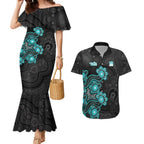 Personalised Brisbane Heat NAIDOC Week 2026 Couples Matching Mermaid Dress and Hawaiian Shirt Sea Turtles Aboriginal Art