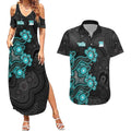 Personalised Brisbane Heat NAIDOC Week 2026 Couples Matching Summer Maxi Dress and Hawaiian Shirt Sea Turtles Aboriginal Art