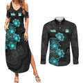 Personalised Brisbane Heat NAIDOC Week 2026 Couples Matching Summer Maxi Dress and Long Sleeve Button Shirt Sea Turtles Aboriginal Art