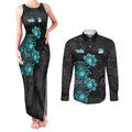 Personalised Brisbane Heat NAIDOC Week 2026 Couples Matching Tank Maxi Dress and Long Sleeve Button Shirt Sea Turtles Aboriginal Art