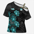 Personalised Brisbane Heat NAIDOC Week 2026 Cross Shoulder Shirt Sea Turtles Aboriginal Art