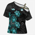 Personalised Brisbane Heat NAIDOC Week 2026 Cross Shoulder Shirt Sea Turtles Aboriginal Art