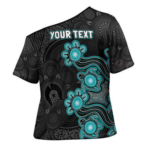 Personalised Brisbane Heat NAIDOC Week 2026 Cross Shoulder Shirt Sea Turtles Aboriginal Art