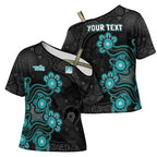 Personalised Brisbane Heat NAIDOC Week 2026 Cross Shoulder Shirt Sea Turtles Aboriginal Art