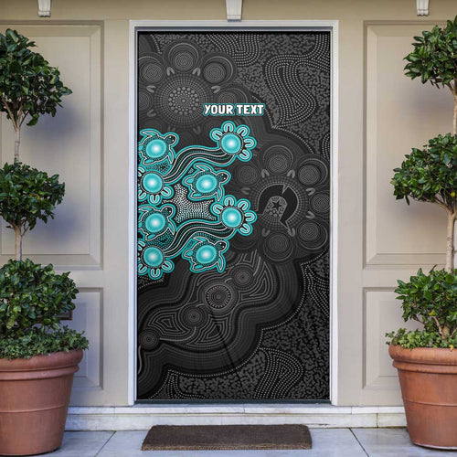 Personalised Brisbane Heat NAIDOC Week 2026 Door Cover Sea Turtles Aboriginal Art