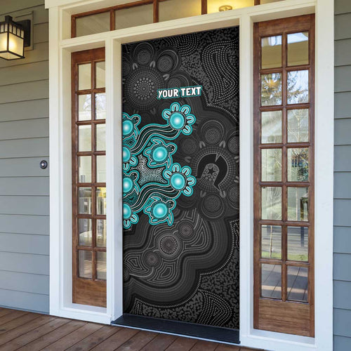 Personalised Brisbane Heat NAIDOC Week 2026 Door Cover Sea Turtles Aboriginal Art