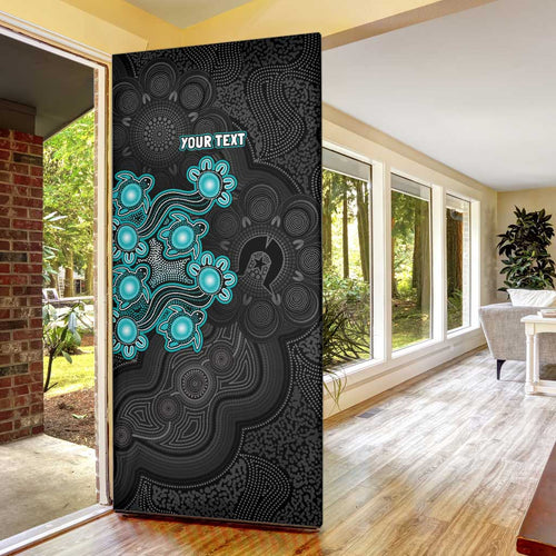 Personalised Brisbane Heat NAIDOC Week 2026 Door Cover Sea Turtles Aboriginal Art