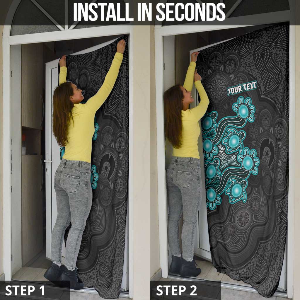 Personalised Brisbane Heat NAIDOC Week 2026 Door Cover Sea Turtles Aboriginal Art