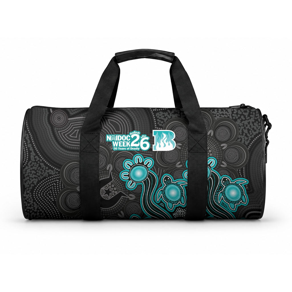 Brisbane Heat NAIDOC Week 2026 Duffle Bag Sea Turtles Aboriginal Art