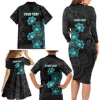 Personalised Brisbane Heat NAIDOC Week 2026 Family Matching Long Sleeve Bodycon Dress and Hawaiian Shirt Sea Turtles Aboriginal Art
