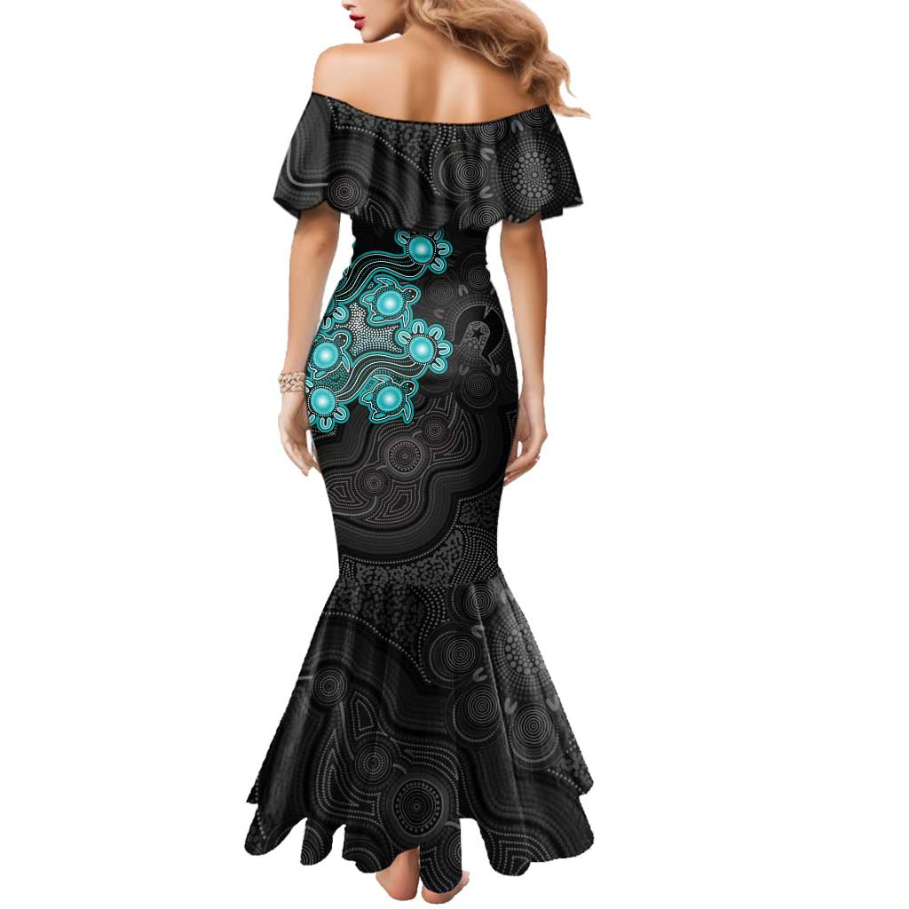 Personalised Brisbane Heat NAIDOC Week 2026 Family Matching Mermaid Dress and Hawaiian Shirt Sea Turtles Aboriginal Art