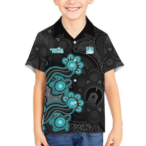 Personalised Brisbane Heat NAIDOC Week 2026 Family Matching Mermaid Dress and Hawaiian Shirt Sea Turtles Aboriginal Art