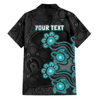 Personalised Brisbane Heat NAIDOC Week 2026 Family Matching Off Shoulder Short Dress and Hawaiian Shirt Sea Turtles Aboriginal Art