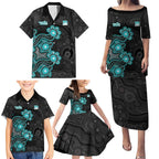 Personalised Brisbane Heat NAIDOC Week 2026 Family Matching Puletasi and Hawaiian Shirt Sea Turtles Aboriginal Art