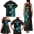 Personalised Brisbane Heat NAIDOC Week 2026 Family Matching Tank Maxi Dress and Hawaiian Shirt Sea Turtles Aboriginal Art