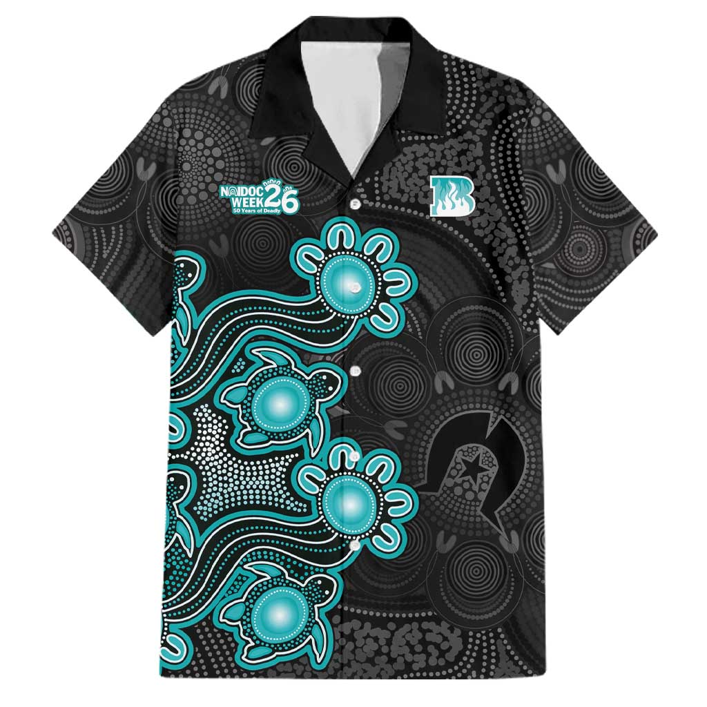 Personalised Brisbane Heat NAIDOC Week 2026 Family Matching Tank Maxi Dress and Hawaiian Shirt Sea Turtles Aboriginal Art