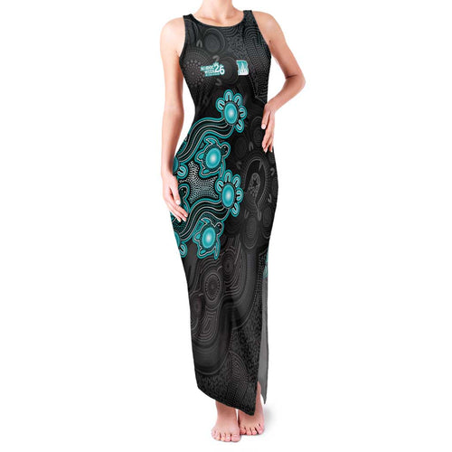 Personalised Brisbane Heat NAIDOC Week 2026 Family Matching Tank Maxi Dress and Hawaiian Shirt Sea Turtles Aboriginal Art