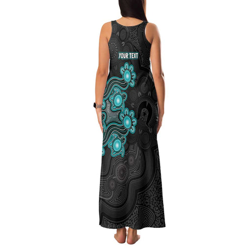 Personalised Brisbane Heat NAIDOC Week 2026 Family Matching Tank Maxi Dress and Hawaiian Shirt Sea Turtles Aboriginal Art
