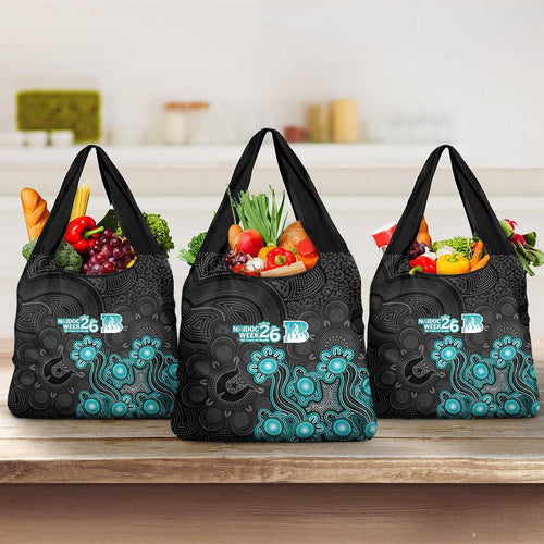 Brisbane Heat NAIDOC Week 2026 Grocery Bag Sea Turtles Aboriginal Art