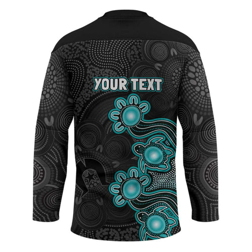 Personalised Brisbane Heat NAIDOC Week 2026 Hockey Jersey Sea Turtles Aboriginal Art