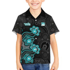 Personalised Brisbane Heat NAIDOC Week 2026 Kid Hawaiian Shirt Sea Turtles Aboriginal Art