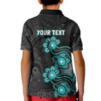 Personalised Brisbane Heat NAIDOC Week 2026 Kid Polo Shirt Sea Turtles Aboriginal Art