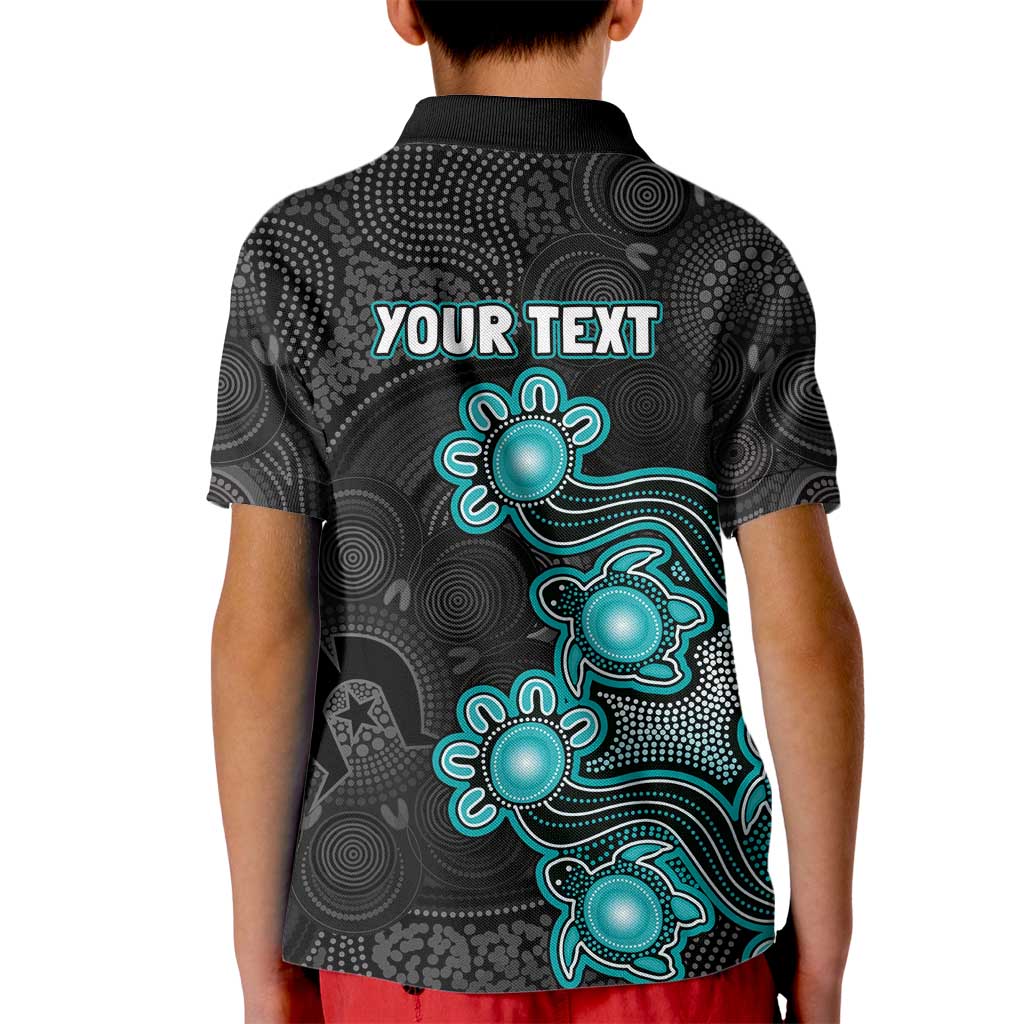 Personalised Brisbane Heat NAIDOC Week 2026 Kid Polo Shirt Sea Turtles Aboriginal Art